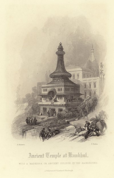 Alter Tempel in Kunkhul von David Roberts